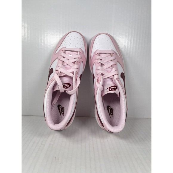 Nike Dunk Low Pink Foam Red White GS Sz 5.5Y/7W CW1590-601 IN HAND READY TO SHIP - Picture 6 of 8